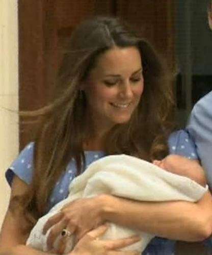 Kate con il bebe
