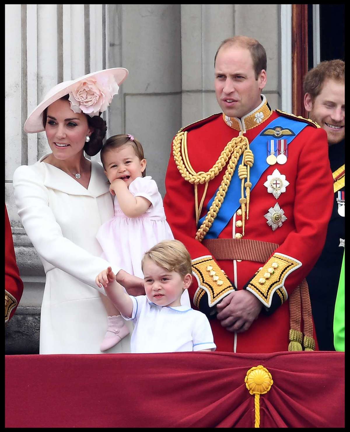 Kate e William con i figli George e Charlotte