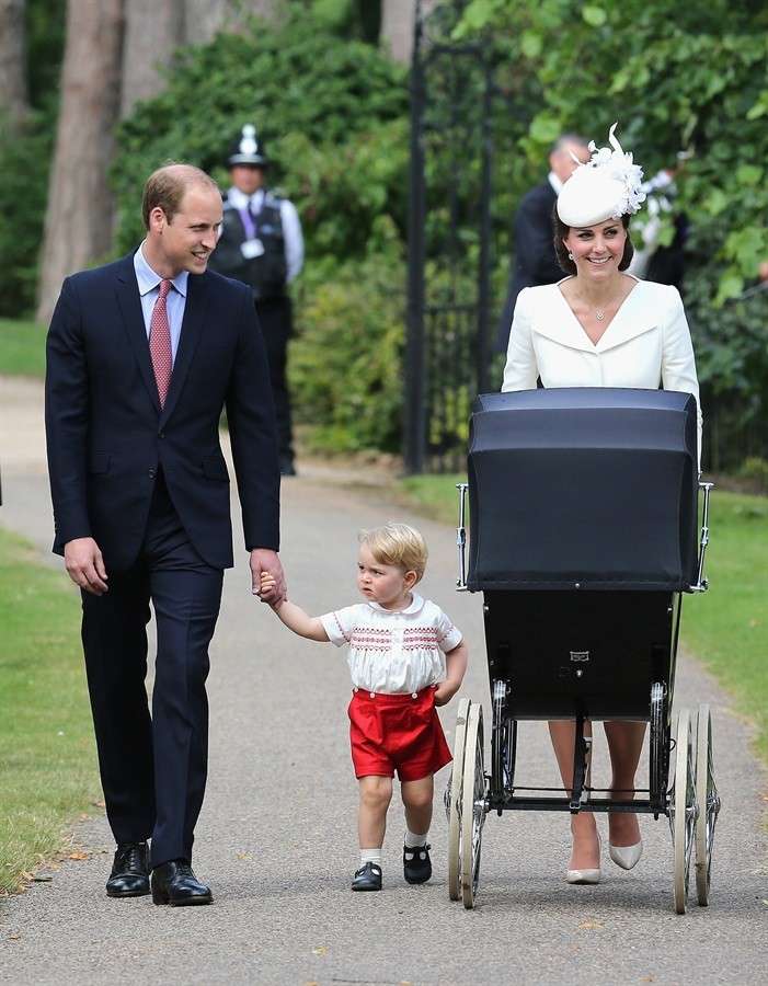 Kate e William con il principino George e la principessina Charlotte