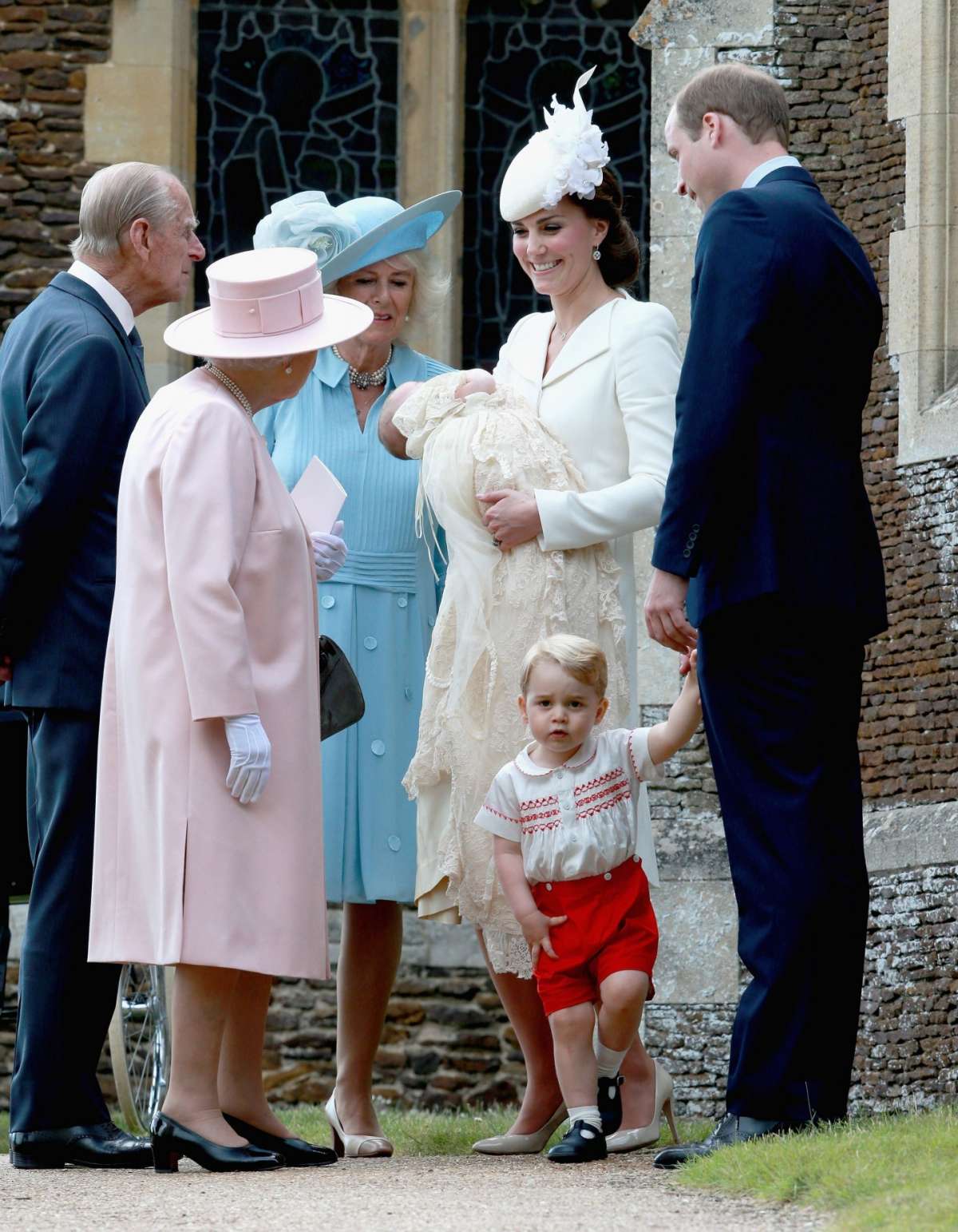 Kate e William con la regina Elisabetta e il marito