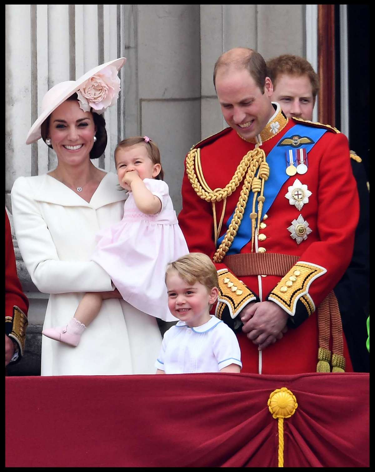 Kate Middleton e il principe William con i figli