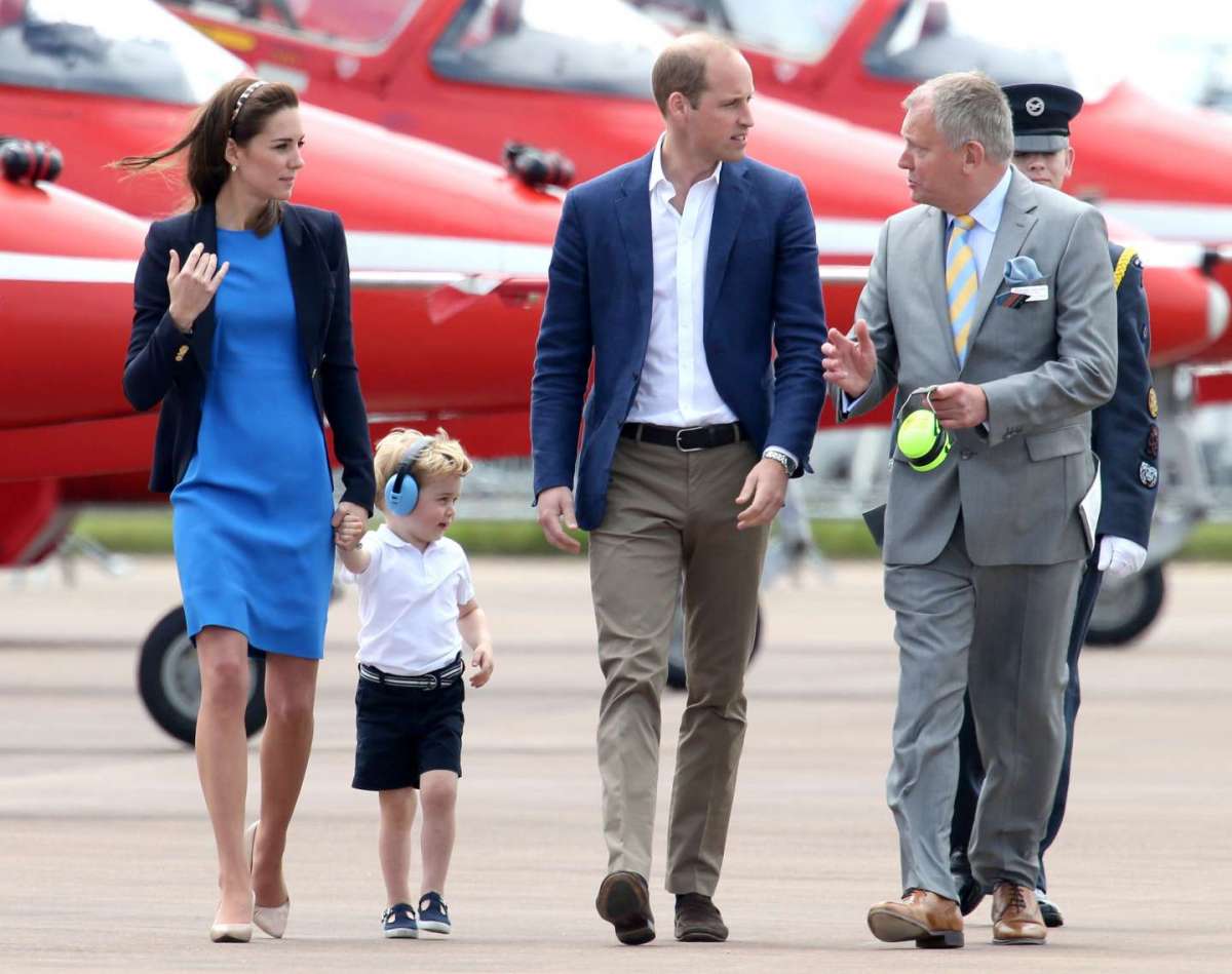 Kate Middleton e il principe William con il figlio George
