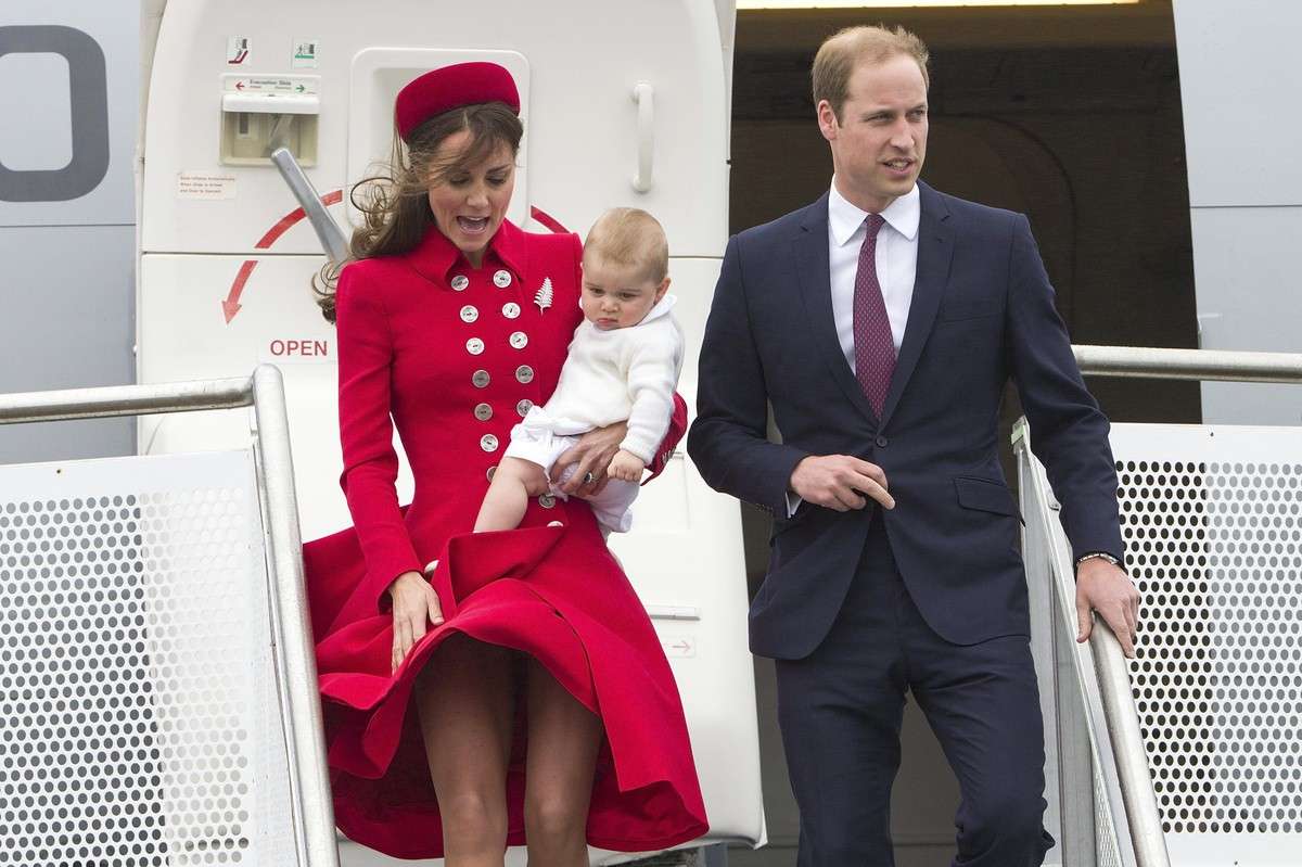 Kate Middleton e il principe William con il Royal Baby in visita in Nuova Zelanda