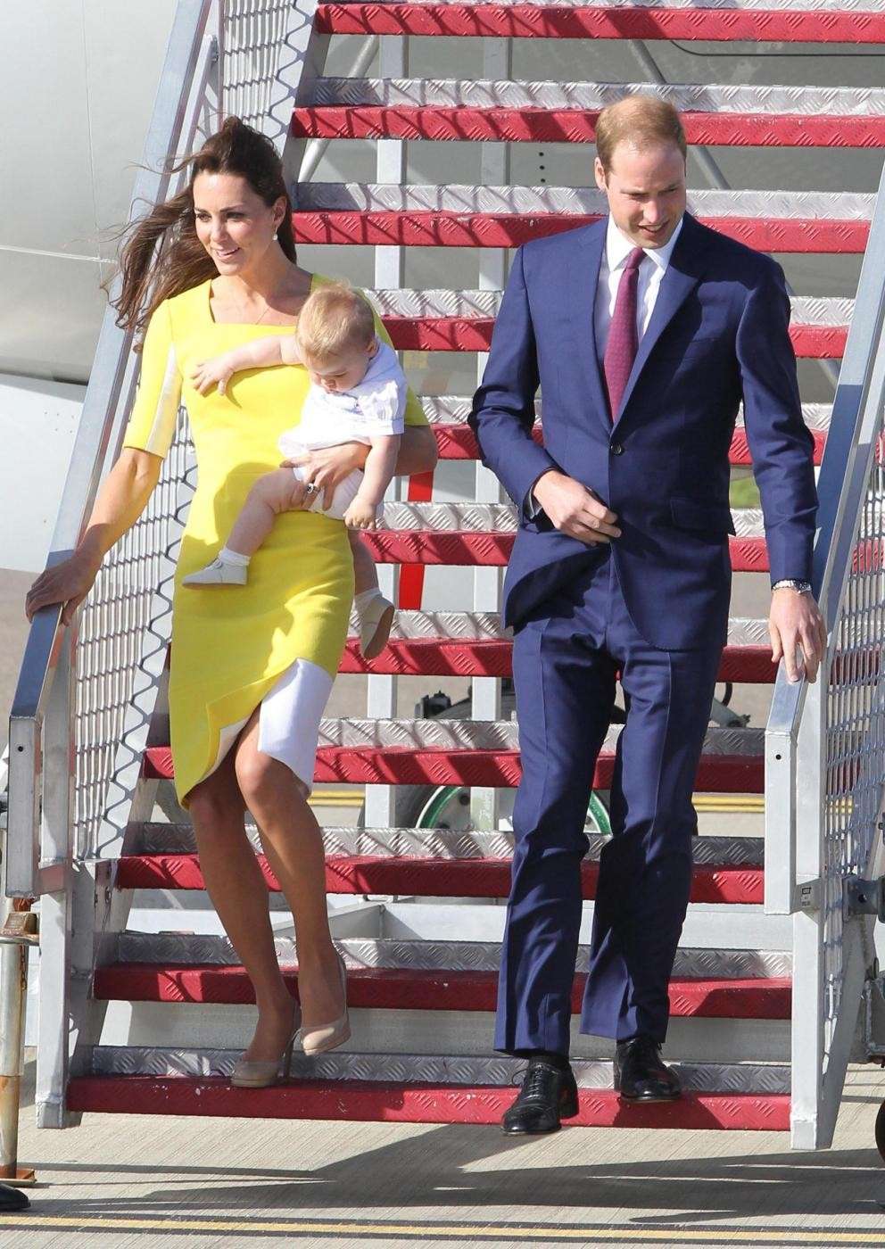 La famiglia reale arriva in Australia