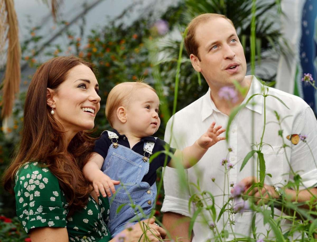 La famiglia reale inglese in primo piano