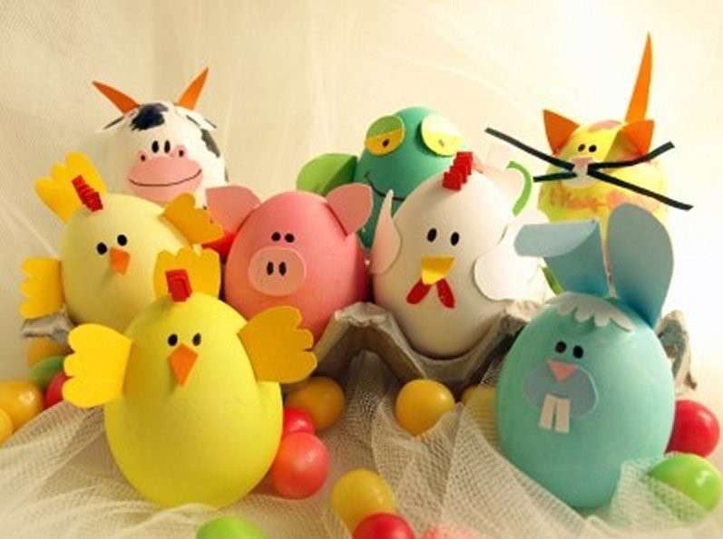 Lavoretti di Pasqua per la scuola primaria: uova a forma di animali