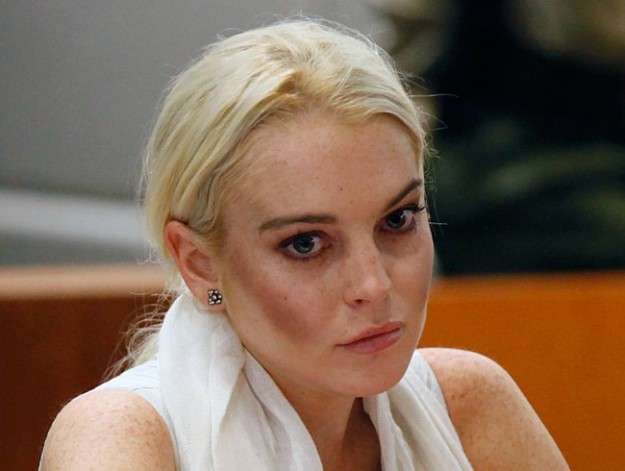 Lindsay Lohan make up sbagliato