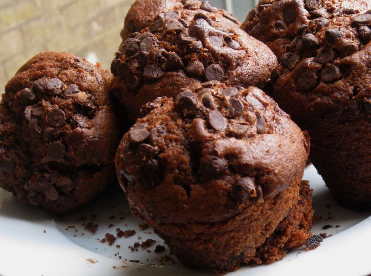 Muffin con gocce di cioccolato