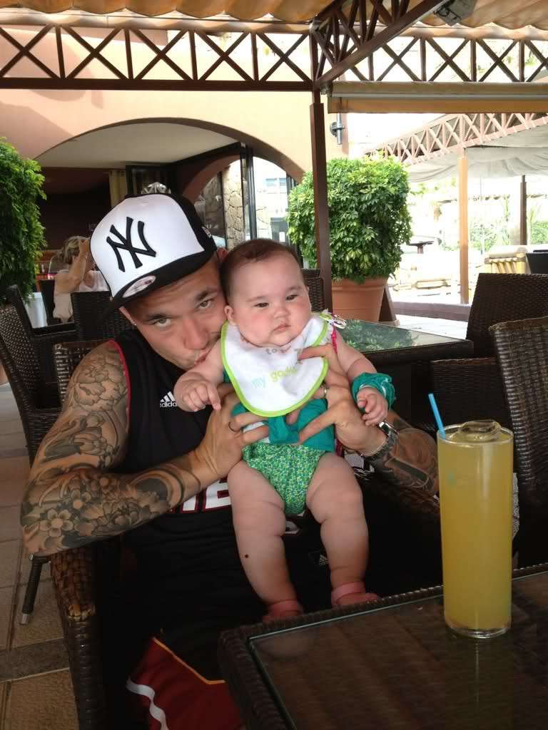 Nainggolan con la figlia