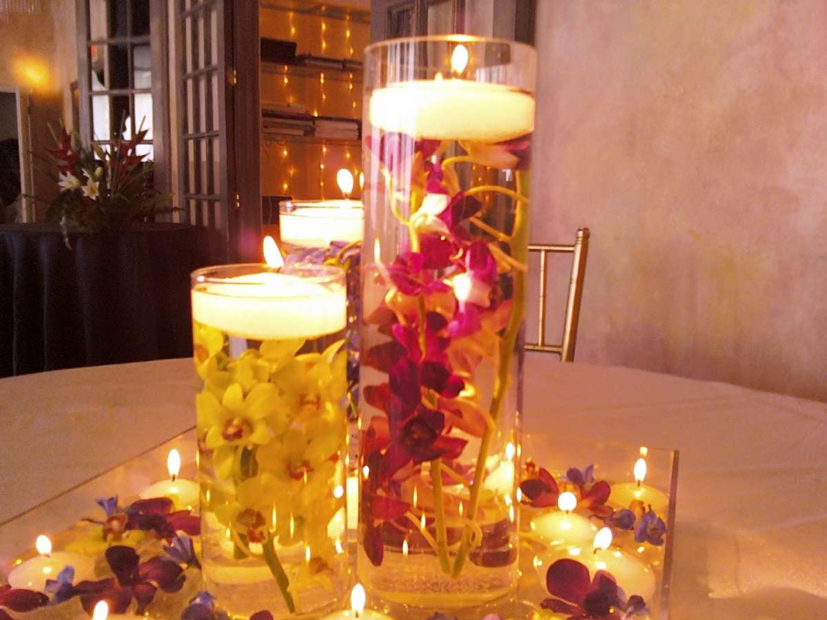 Orchidee e candele