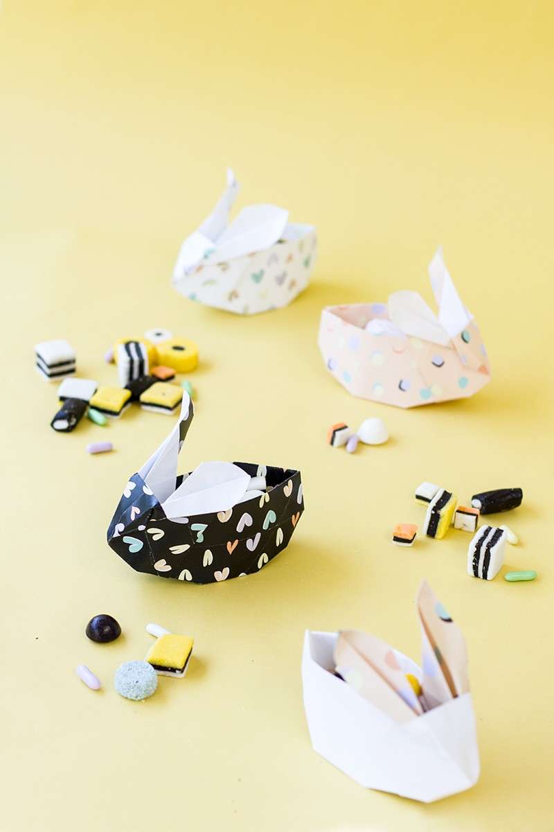 Piccoli coniglietti pasquali con origami