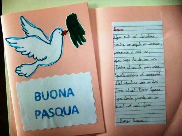 Poesia e biglietto pasquali