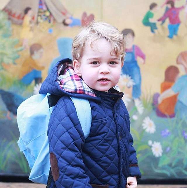Primo giorno di scuola per il principe George Alexander Louis
