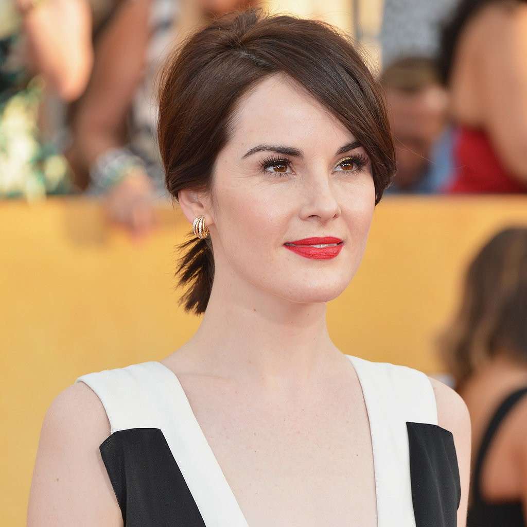 Taglio corto in crescita di Michelle Dockery