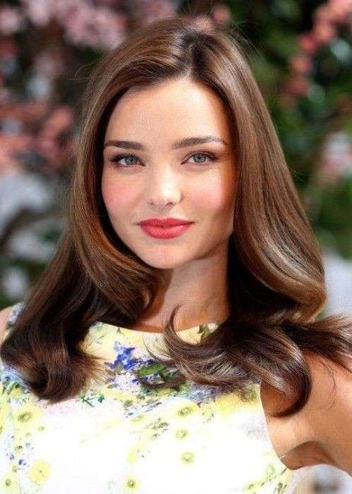 Taglio per viso tondo di Miranda Kerr