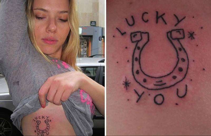 Tatuaggio sul fianco di Scarlett Johansson