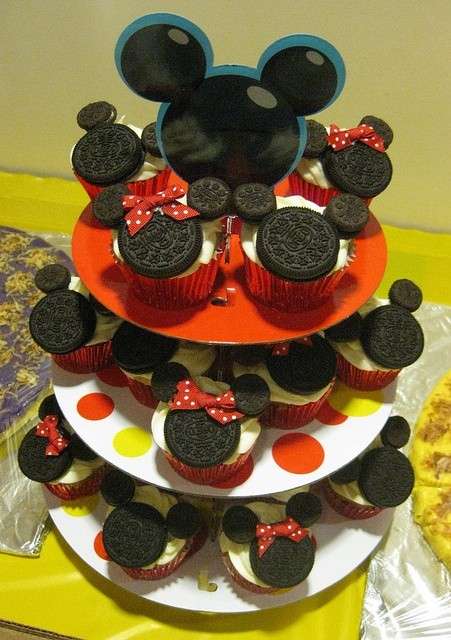 Torta cupcake Topolino