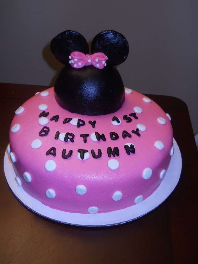 Torta di Minnie con scritta