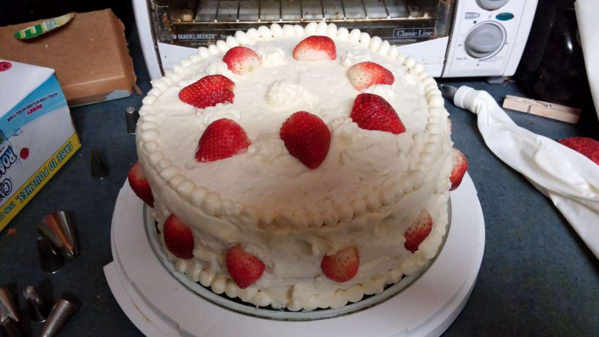 Torta fatta in casa con frutta