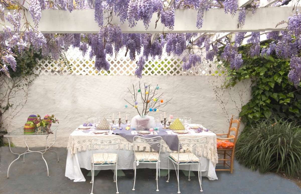 Un pranzo pasquale in giardino