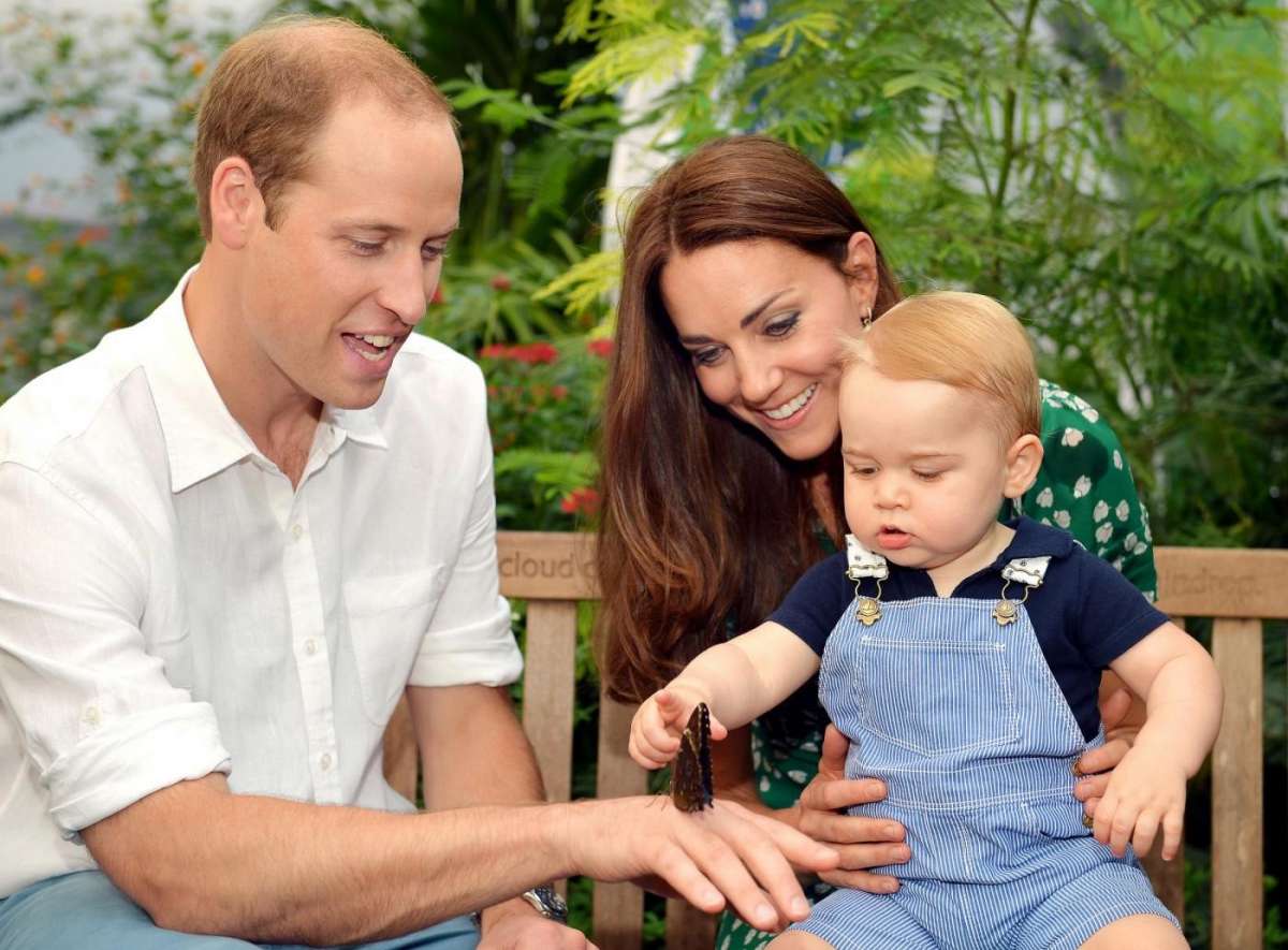 William e Kate con George