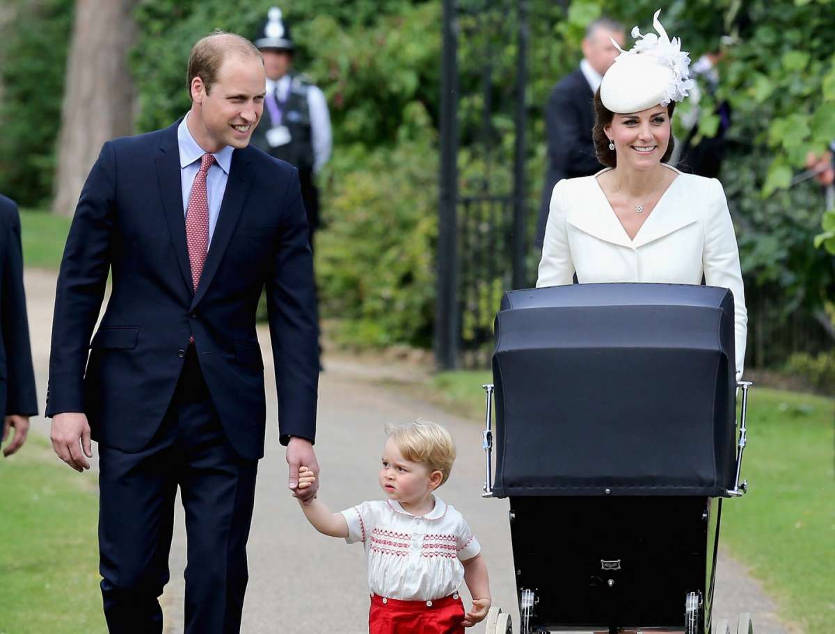 William e Kate nel giorno del battesimo di Charlotte