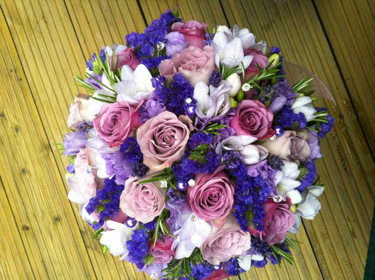 Bouquet in lilla