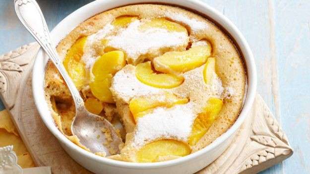 Clafoutis di pesche