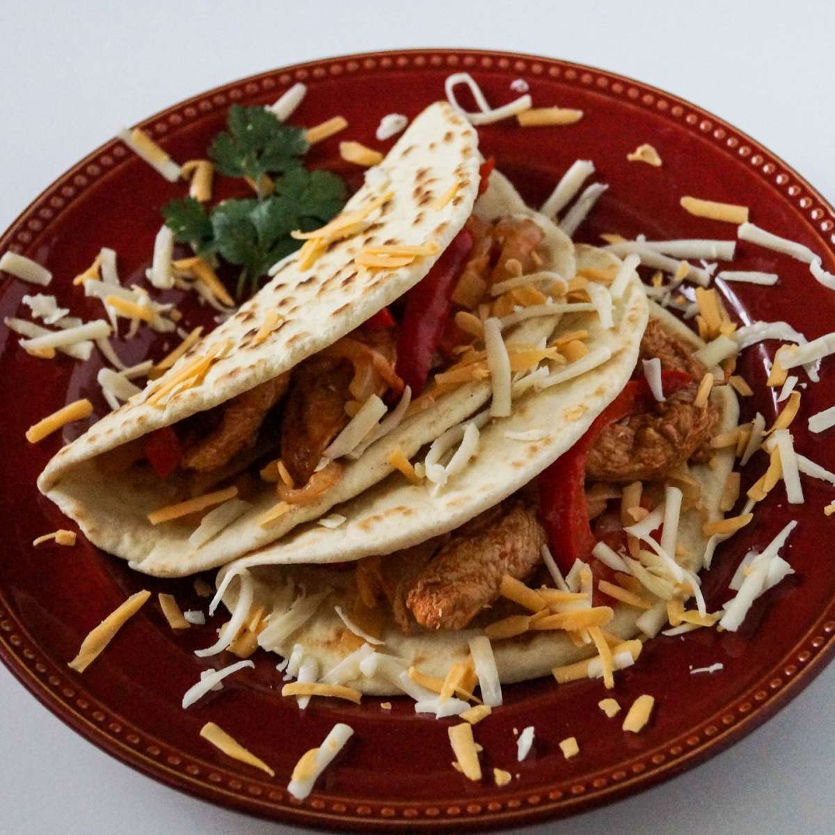 Fajitas con formaggio