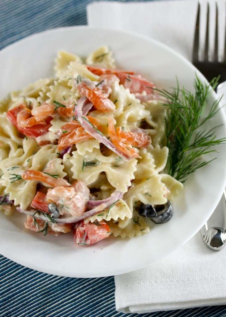 Farfalle con salmone