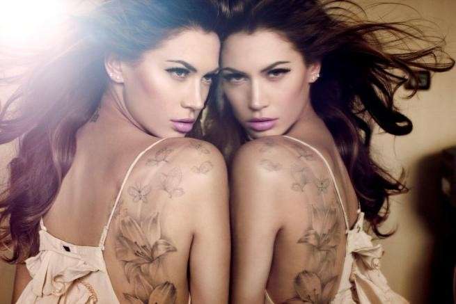 Fiori e farfalle per Melissa Satta