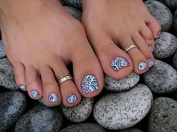 Nail art con fiori