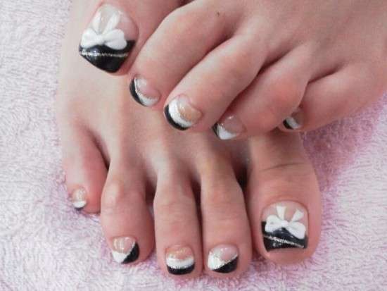 Nail art elegante per i piedi