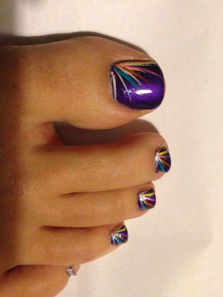 Nail art multicolor