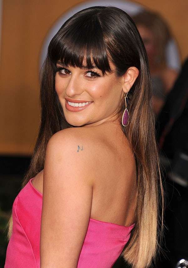 Note Musicali sulla spalla per Lea Michele
