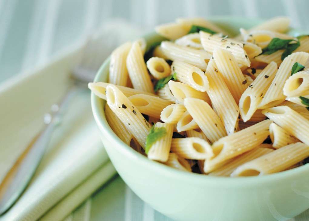 Pasta con basilico e limone