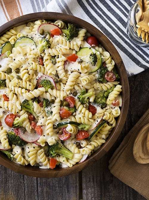 Pasta estiva con verdure