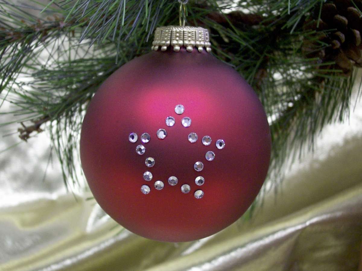 Strass per le palline di Natale