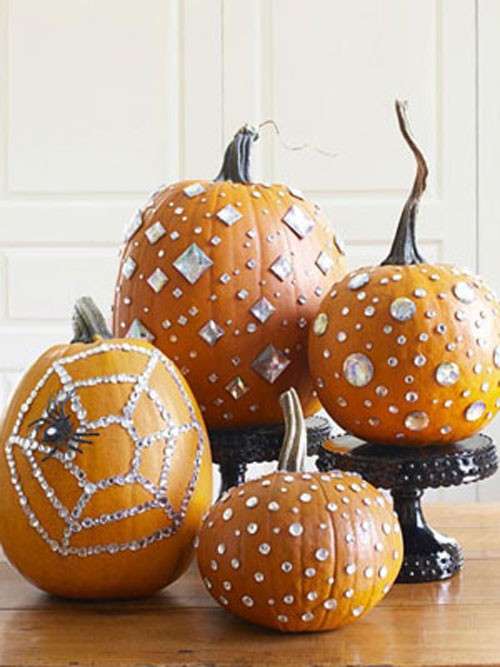 Strass per le zucche di Halloween