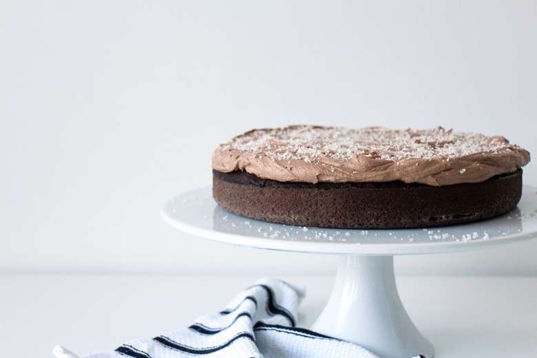 Torta con crema alla nutella