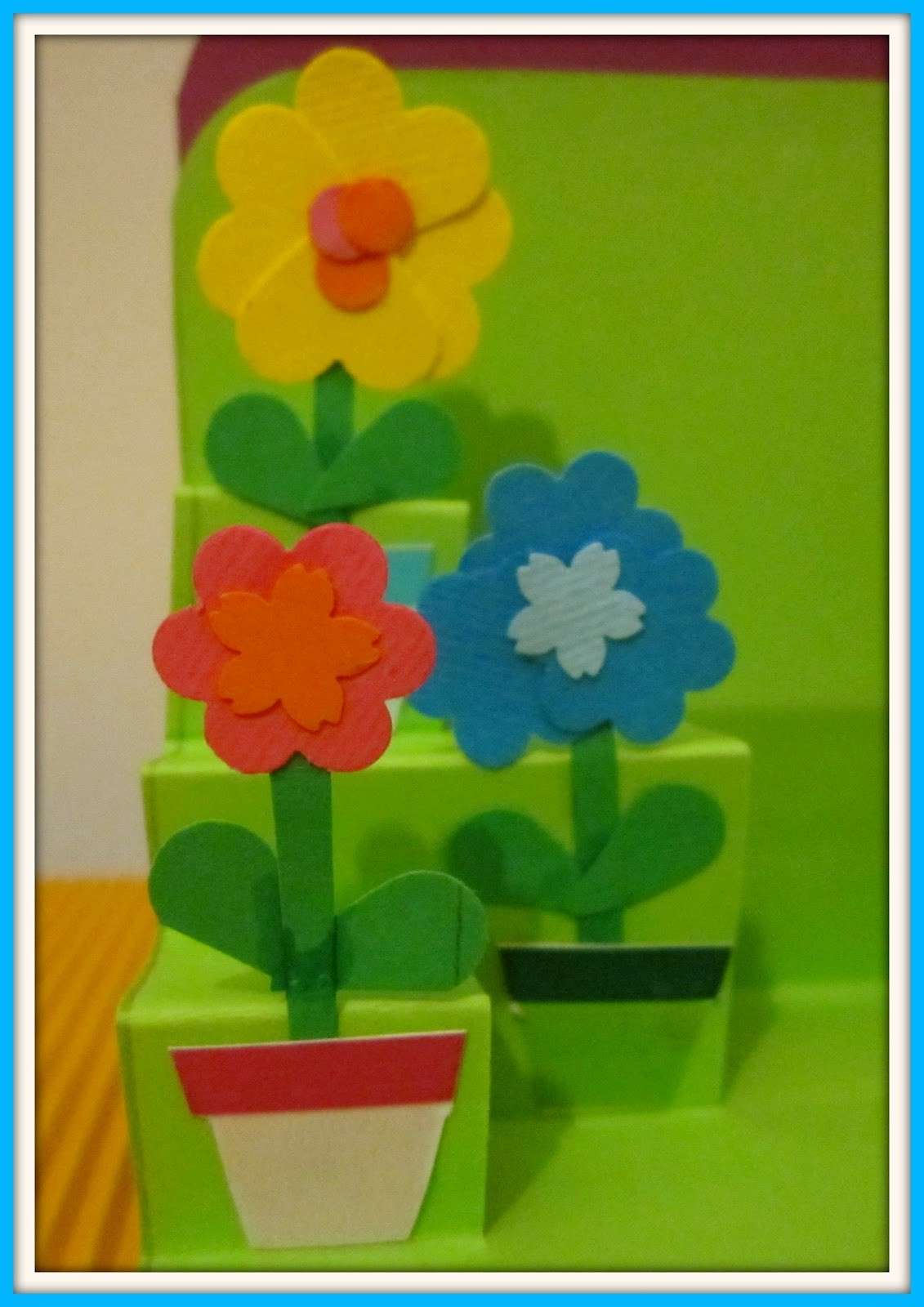 Vasetti di fiori colorati