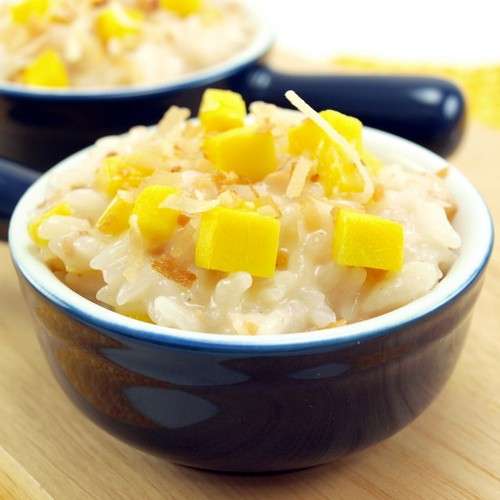 Budino di riso con ananas