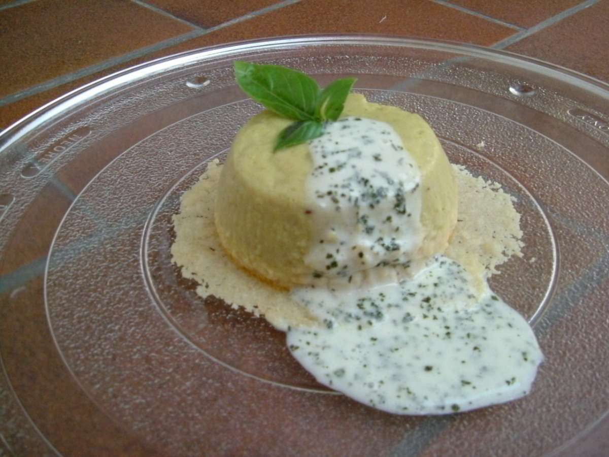 Budino di riso con salsa