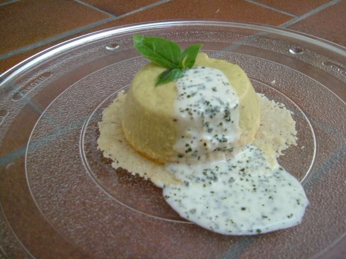 Budino di riso con salsa