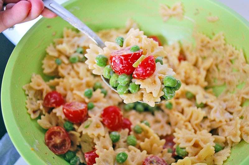 Insalata di pasta con maionese