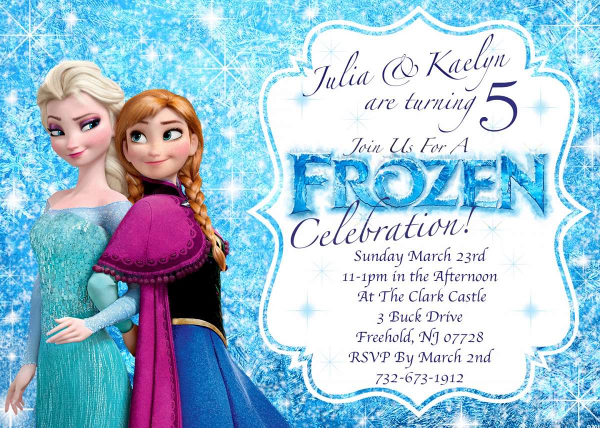 Invito al party Frozen