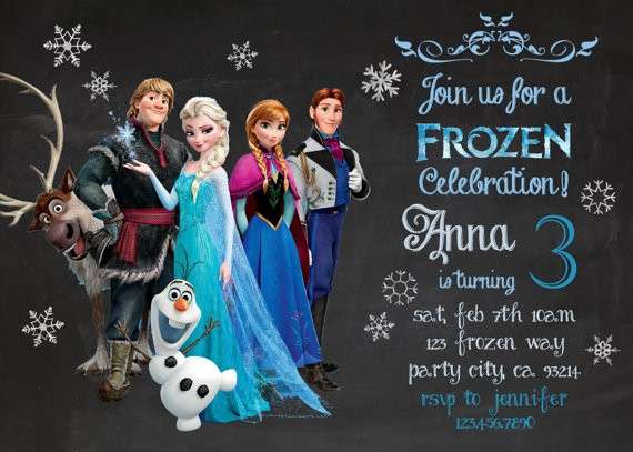 Invito Frozen per un baby party