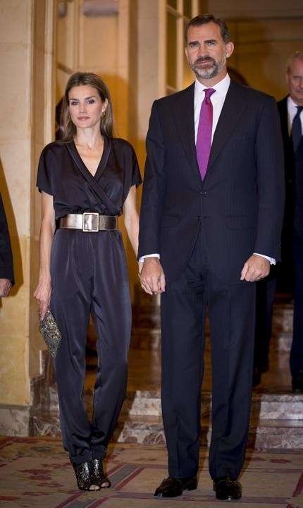 Jumpsuit in seta per Letizia Ortiz