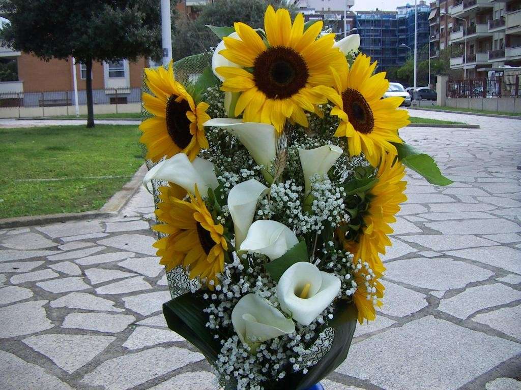 Un mazzo di girasoli