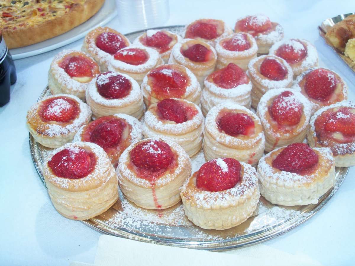 Vol au vent alle fragole